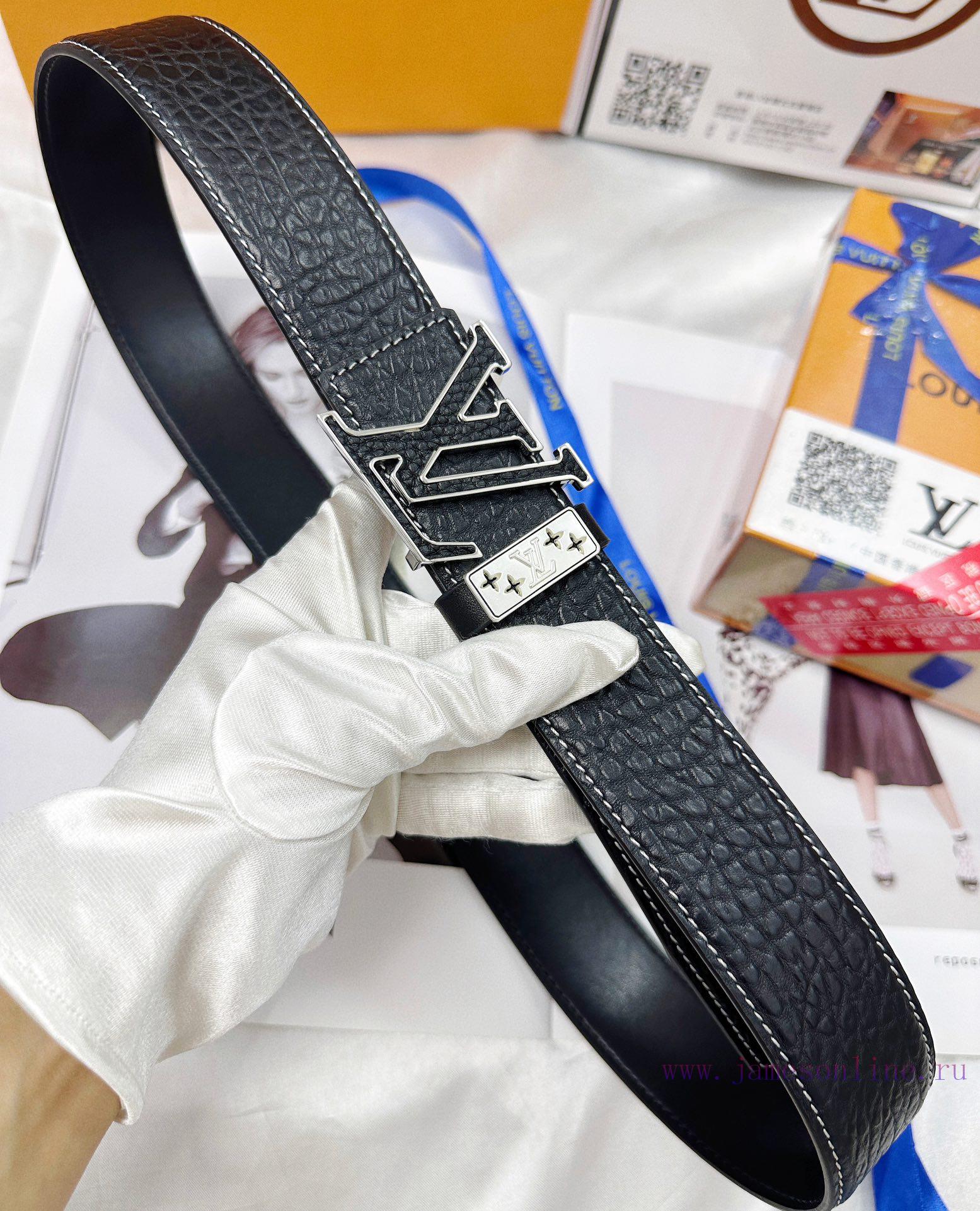 Belt LV Louis Vuitton's top tier replicaThe belt is made of 100% imported original cowhide, uirj3dbm - Image 7