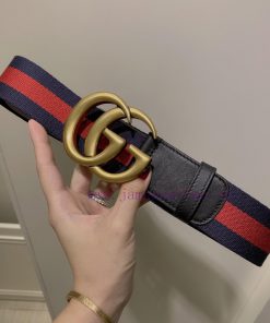Comes with a complete gift box GUCCI Luxury Men's Double G Buckle Classic Printed Belt Belt xmqp69n2