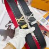 Belt LV Louis Vuitton's top tier replicaThe waistband is made of 100% cowhide, ensuring genu lettqtev