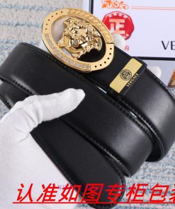 Versace Belt ️ BeltThe material is made of 100% top layer cowhide, ensuring that 24k pure st o54hqmm6