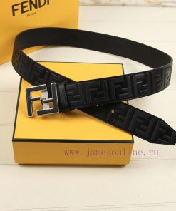 FENDI's 40MM wide logo design with a wide belt, original double-sided FF buckle, imported or oukx9us5