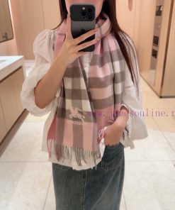 Burberry's high-quality imported cashmere letter logo embroidered scarf has exploded on shelabizibyz