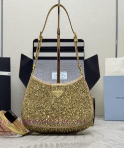 This Cleo satin handbag is covered with sparkling imported crystals of various sizes, and fexxem721f