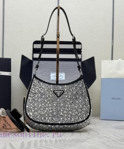 This Cleo satin handbag is covered with sparkling imported crystals of various sizes, and fec7ndsdfl