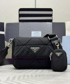 This 3-in-1 nylon bag 1BD292 is made of imported nylon fabric and features top-notch handmadyxtsj1gl