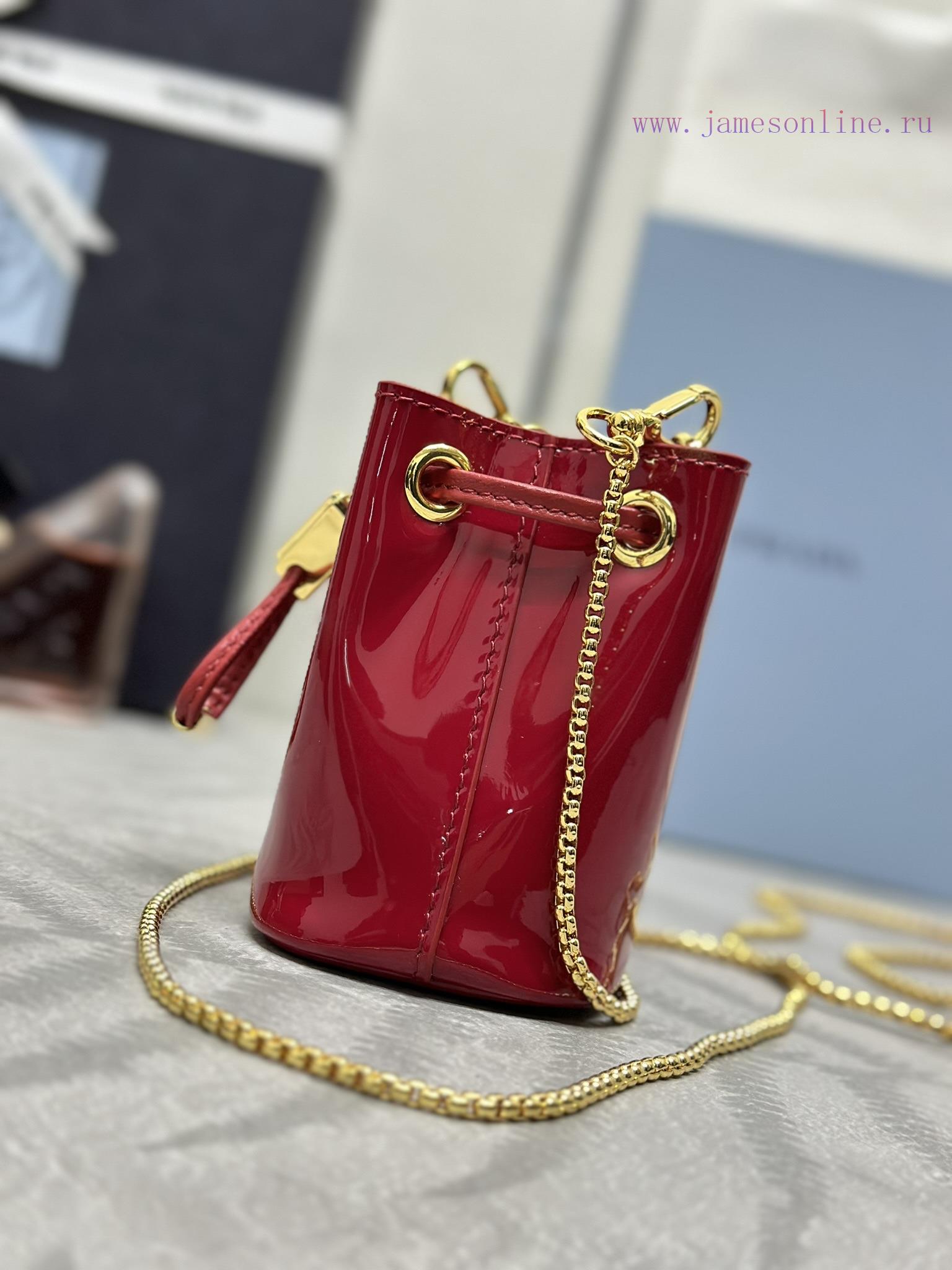 , (Paired version full set packaging, customized), new patent leather small water bucket 1NR0z2vg3xl - Image 5