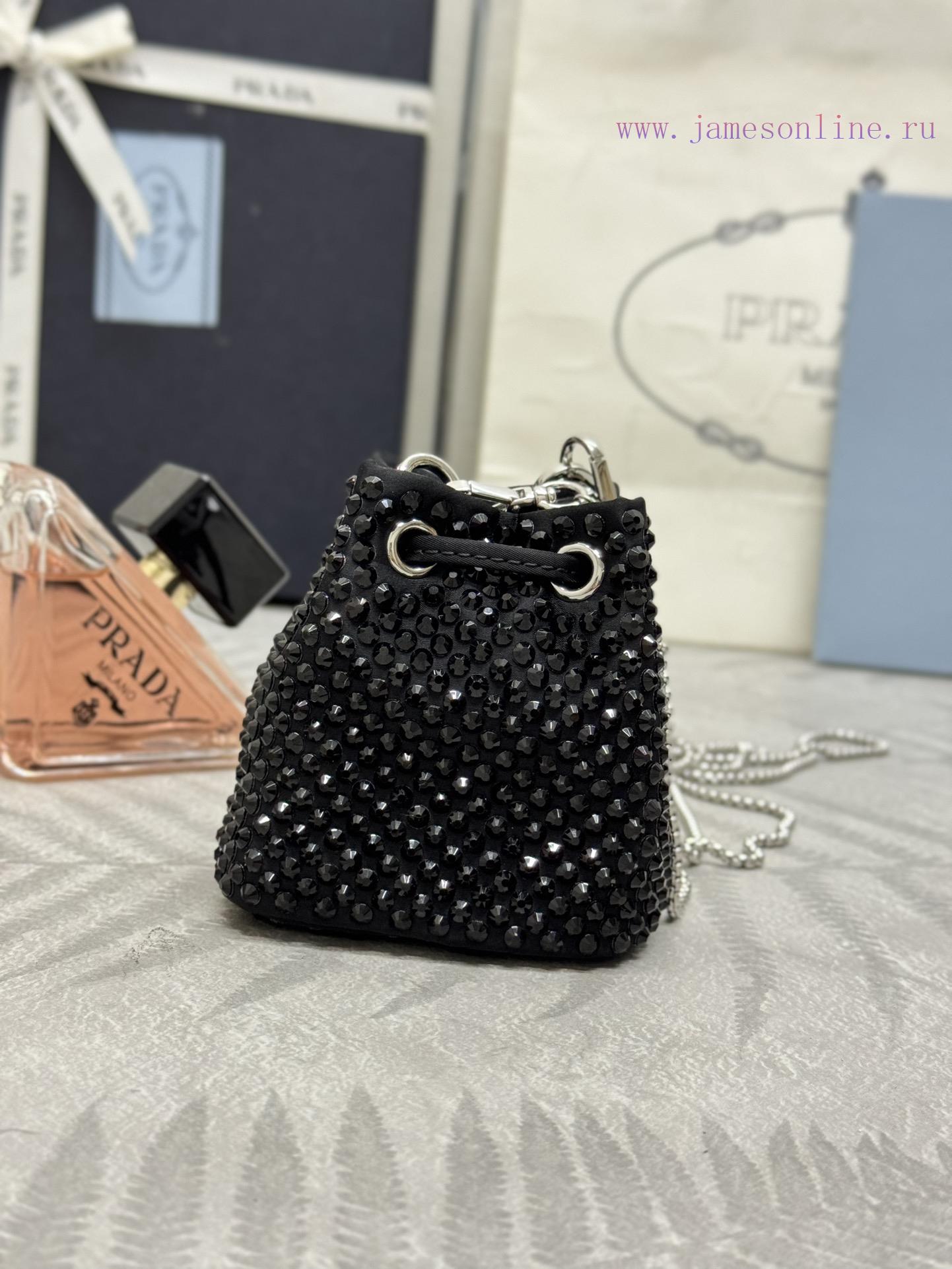 , (Paired version full package, customized), Crystal mini water bucket 1NR016 black diamondTgunv2j2c - Image 4