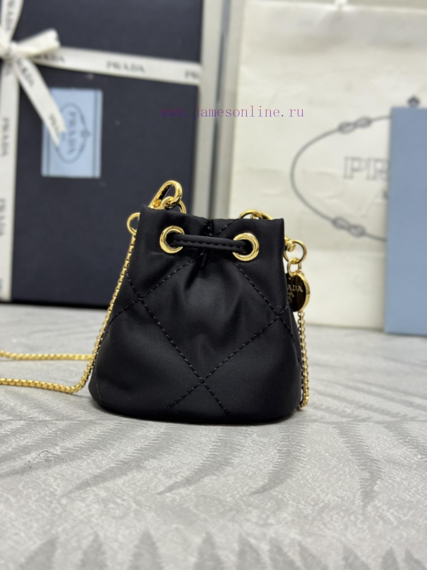 , (Paired version full set packaging, customized), Embroidered grid small water bucket clothv6ml9h6y - Image 4