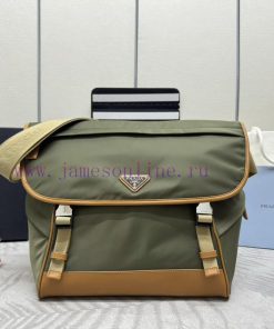 This new mailman bag 2VD052A is designed with recycled nylon yarn Re Nylon material, featuri1jwin6g3