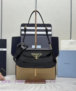 Paired version full set packaging, customized, patent leather armpit bag 1BD345 patent leathnyqhlkqv