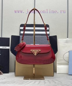 Paired version full set packaging, customized, patent leather armpit bag 1BD345 patent leath7qcg0lo5