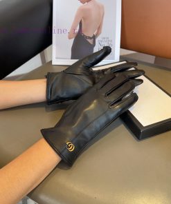 Gucci Sheepskin Gloves, Fashionable Gloves, Warm Interior for Autumn and Winter, Classic and3cv0ylp9