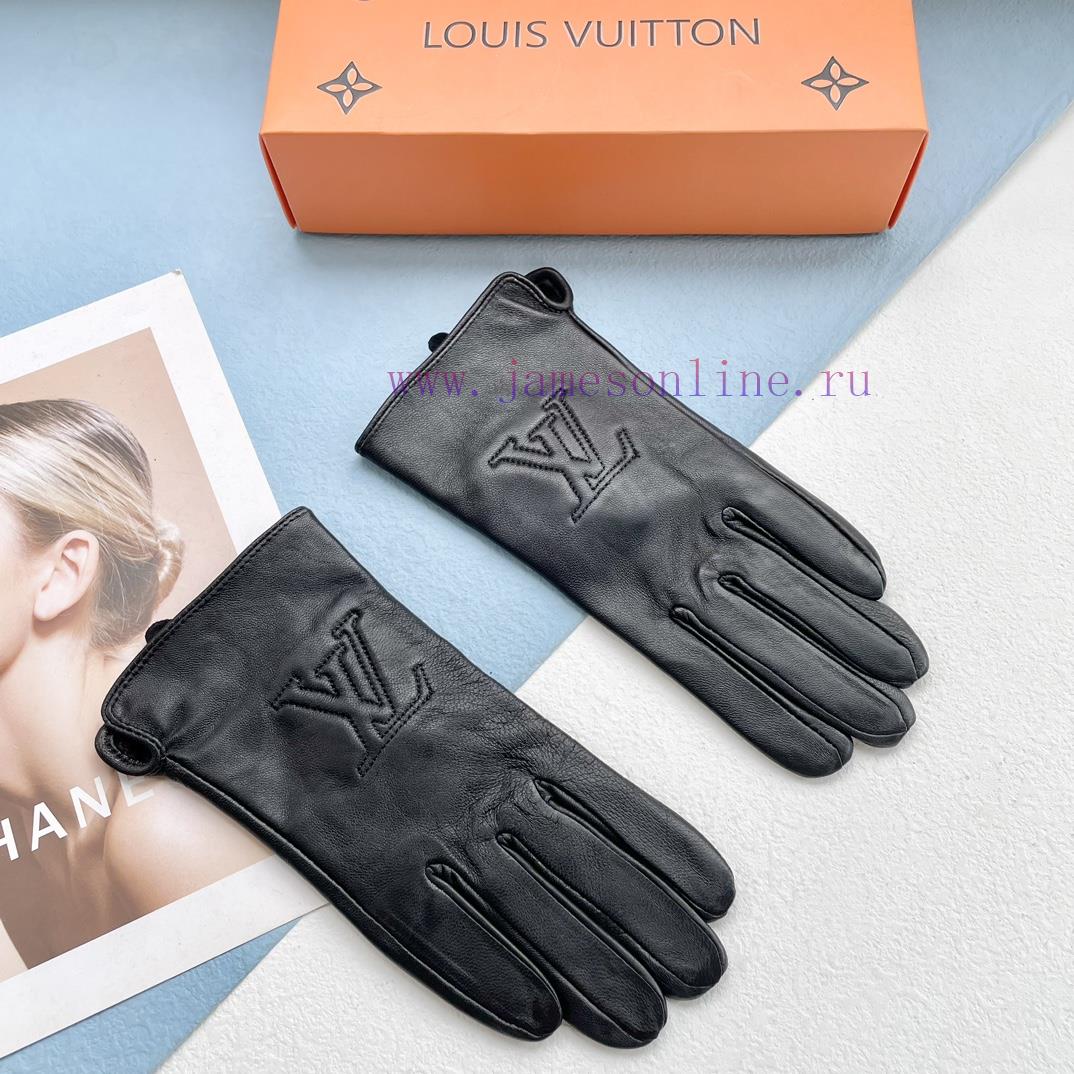 Packaging for Men and Women's 2023 New Release Touchscreen Women's Gloves LV Official Websit72lww9vk - Image 4