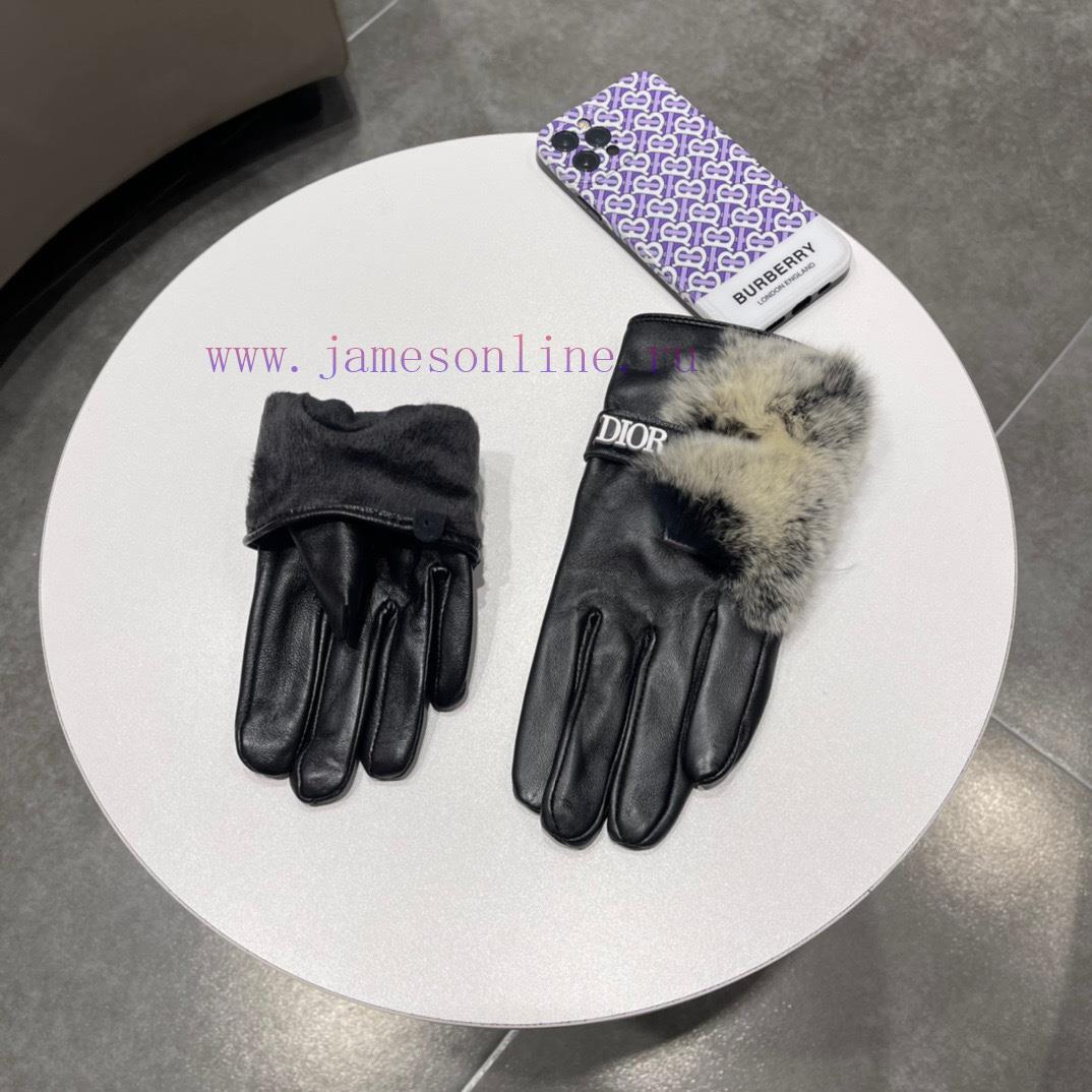 Dior DIDR's new 2023 autumn/winter lazy rabbit fur sheepskin gloves with a touch screen for dv4sxan3 - Image 5