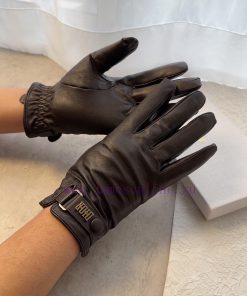 Dior Men's New Product Sheepskin Gloves, Fashionable Gloves, Warm in Autumn and Winter with cqhogx9o