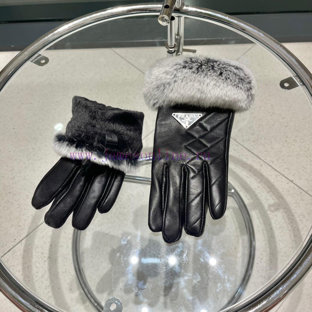RADA Prada 2023 🧤 Autumn and winter big H lazy rabbit fur sheepskin gloves with mobile phone2eegtv1r - Image 9