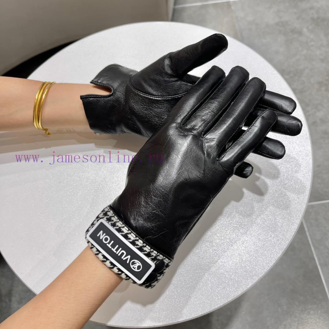 Newly launched embroidered touchscreen women's gloves LV official website synchronized with y9kel4wa - Image 3