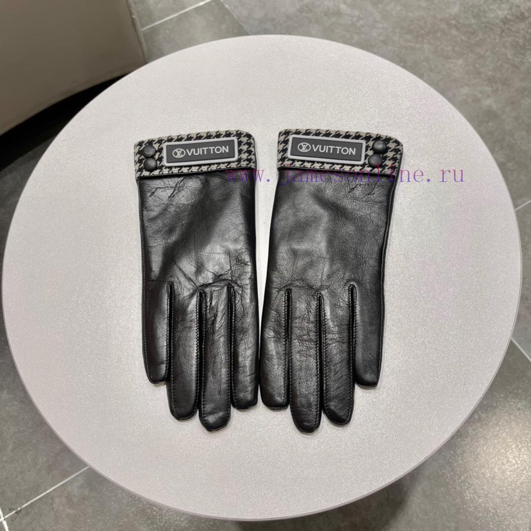 Newly launched embroidered touchscreen women's gloves LV official website synchronized with y9kel4wa - Image 4