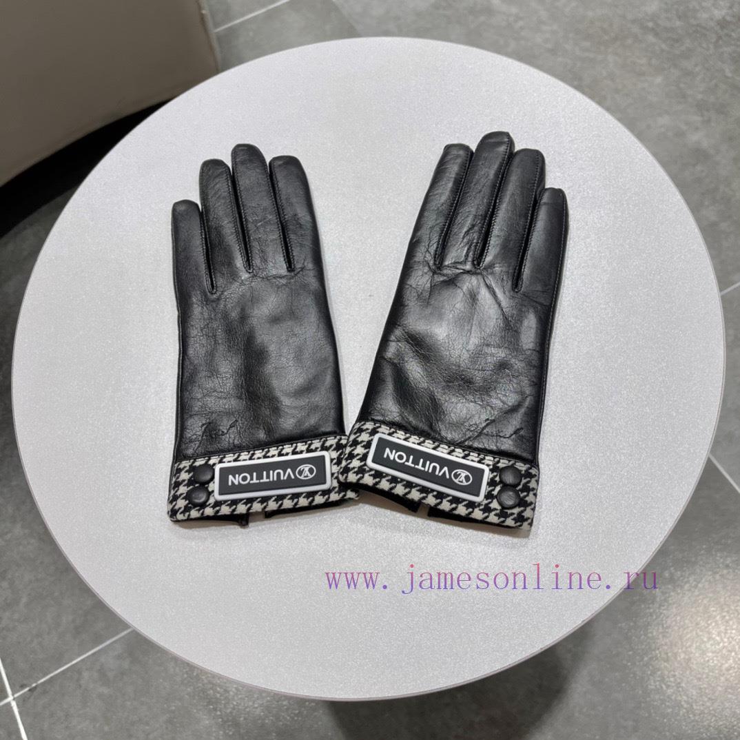 Newly launched embroidered touchscreen women's gloves LV official website synchronized with y9kel4wa - Image 6