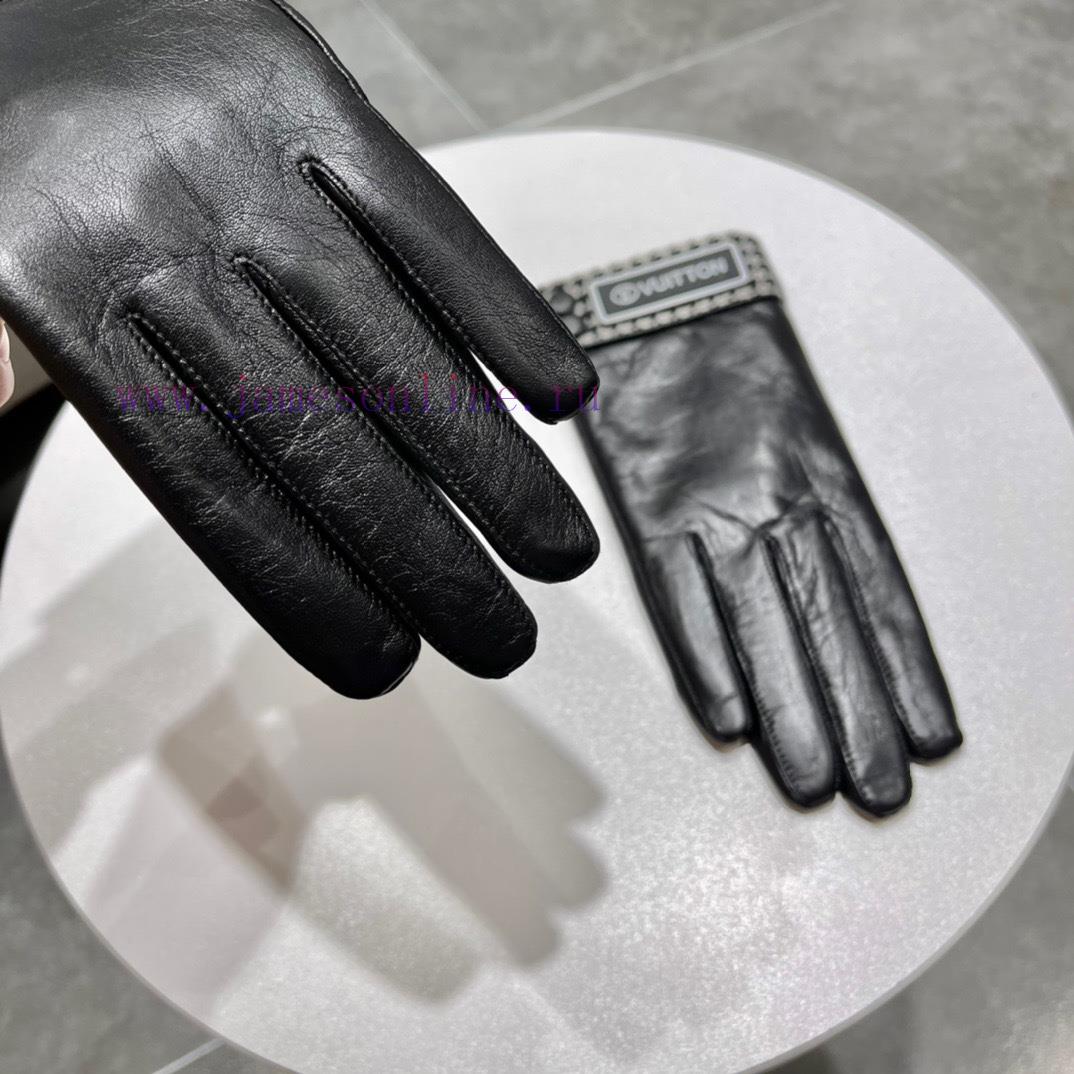 Newly launched embroidered touchscreen women's gloves LV official website synchronized with y9kel4wa - Image 8
