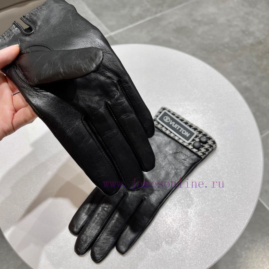 Newly launched embroidered touchscreen women's gloves LV official website synchronized with y9kel4wa - Image 10