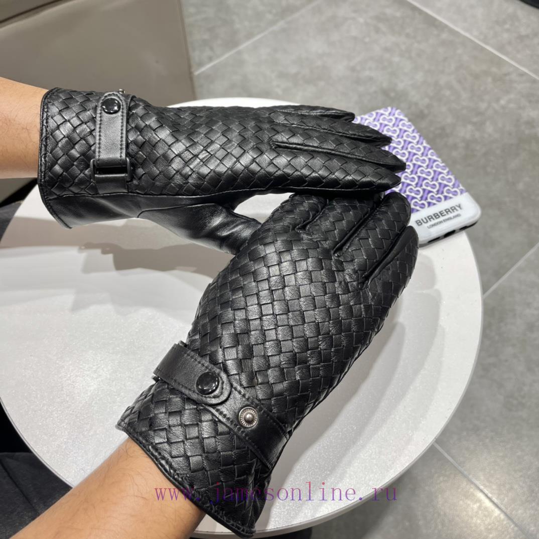 2023 New Release Touchscreen Fully Fine woven Gloves BV Official Website Synchronized Men's 1gdg90wa - Image 2