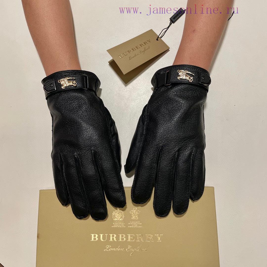 The Fendi FENDI2023 autumn and winter lazy rabbit fur sheep hardware logo gloves with mobileappu8ief - Image 8