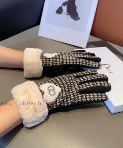 Dior wool gloves, fashionable gloves, warm interior for autumn and winter, classic and simplcxensd64