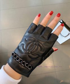 Chanel Europe's new top women's high-end half finger gloves are 100% made of imported sheeps5iqob491