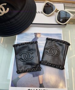 ‼ Chanel Europe's new top women's high-end half finger gloves are 100% made of imported sheuwa0izm8