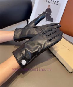 Gucci Men's New Product Sheepskin Gloves, Fashionable Gloves, Warm in Autumn and Winter withamjnqj73