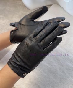 Hermes Men's Sheepskin Gloves, Fashionable Gloves, Warm Interior for Autumn and Winter, Clas2k1bt7dk