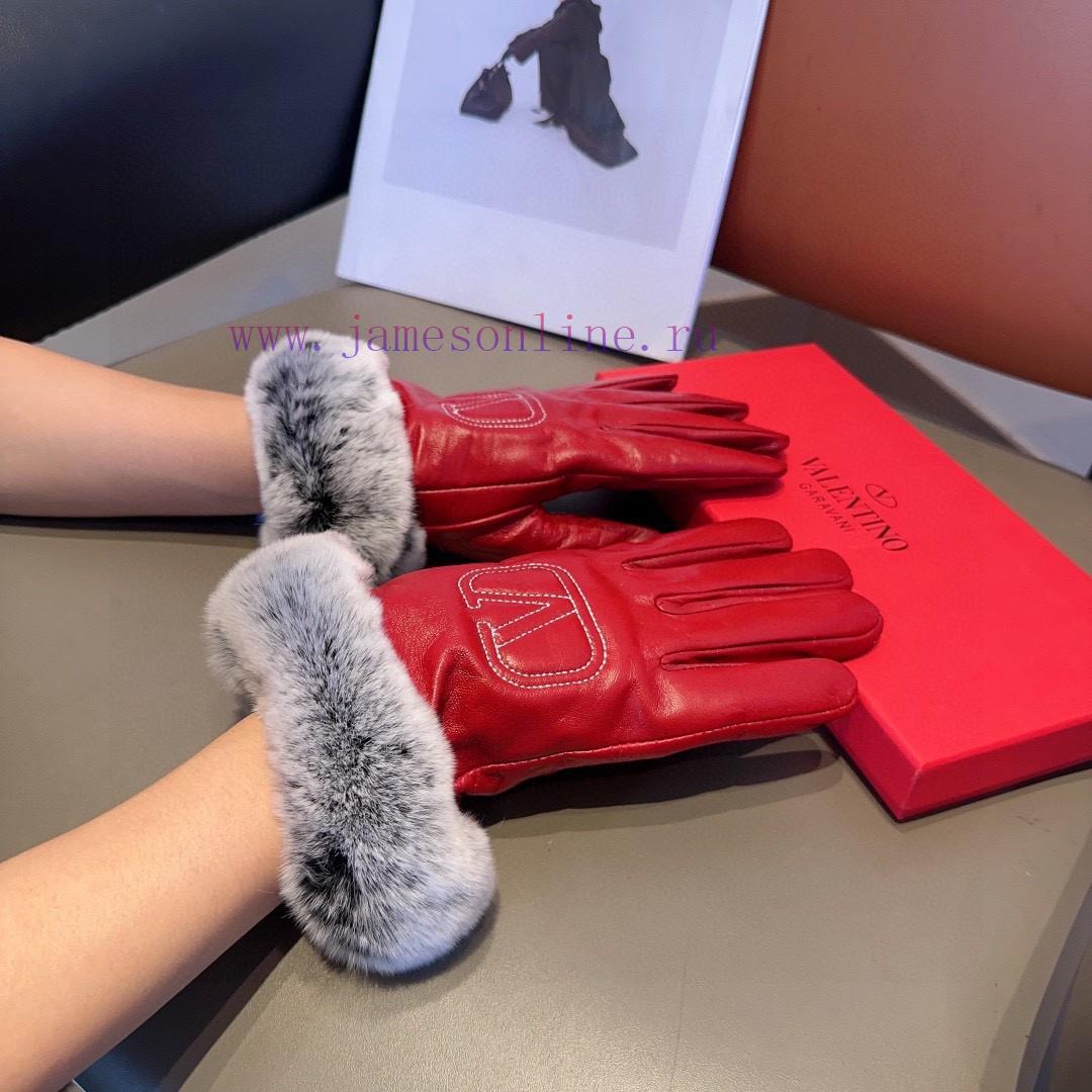 Valentino Sheepskin Gloves, Fashionable Gloves, Warm in Autumn and Winter with Velvet Inner lwor0byl - Image 4