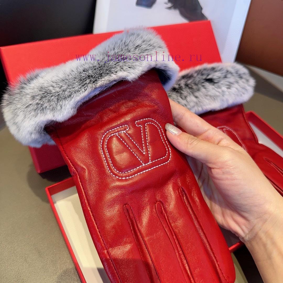 Valentino Sheepskin Gloves, Fashionable Gloves, Warm in Autumn and Winter with Velvet Inner lwor0byl - Image 8