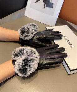 Chanel Sheepskin Gloves, Fashionable Gloves, Warm Interior for Autumn and Winter, Classic anso0iufl8
