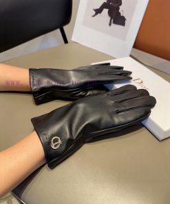 Dior Women's New Sheepskin Gloves, Fashionable Gloves, Warm in Autumn and Winter with Velvetrqzmqnnx