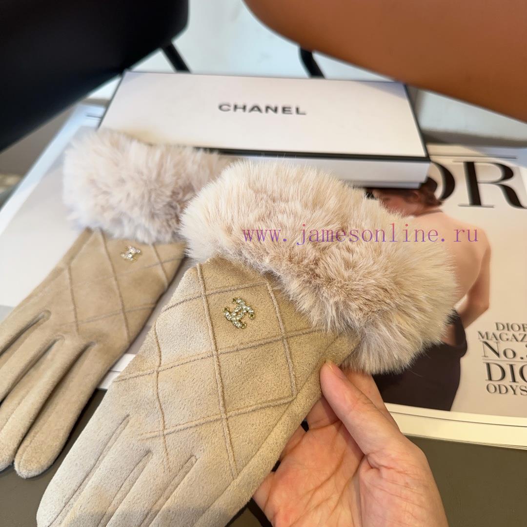 Chanel women's gloves, fashionable gloves, classic and simple, super comfortable to handle, s5lufiwd - Image 6