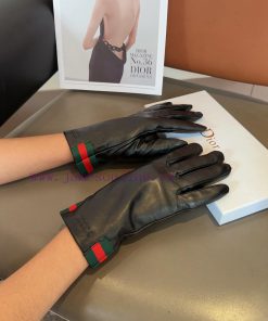 Gucci gloves, fashionable gloves, warm autumn and winter with velvet lining, classic and simy2d4ax7s