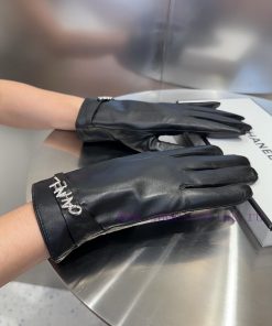 Chanel Women's New Sheepskin Gloves, Fashionable Gloves, Warm in Autumn and Winter with Velv8caqwhke