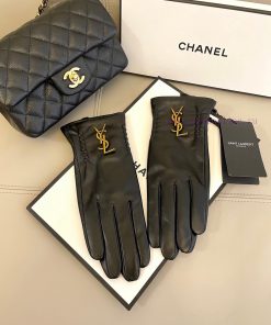 Ysl's popular women's genuine leather gloves have arrived, featuring a simple and elegant shqryplhk1