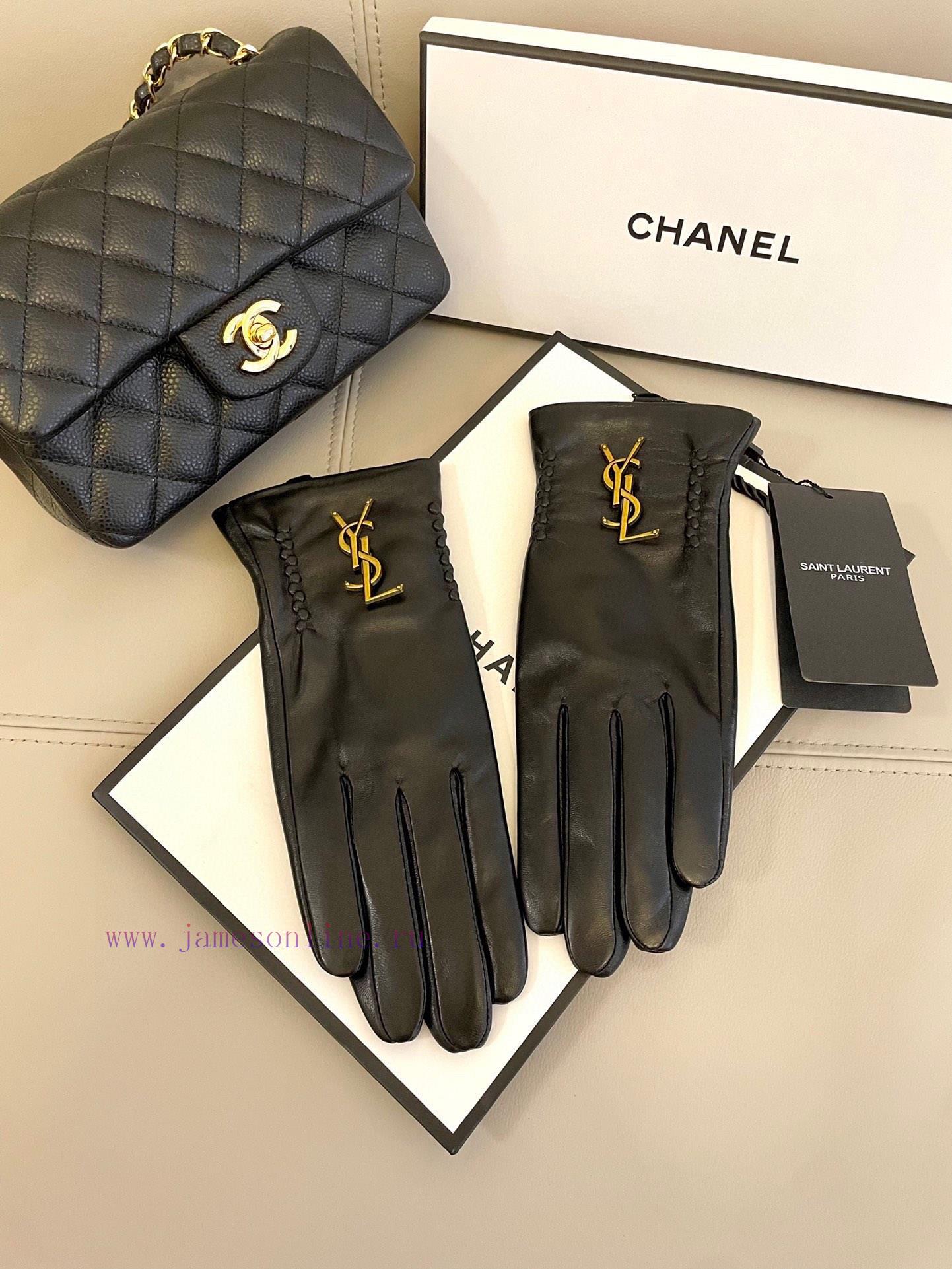 Ysl's popular women's genuine leather gloves have arrived, featuring a simple and elegant shqryplhk1 - Image 2