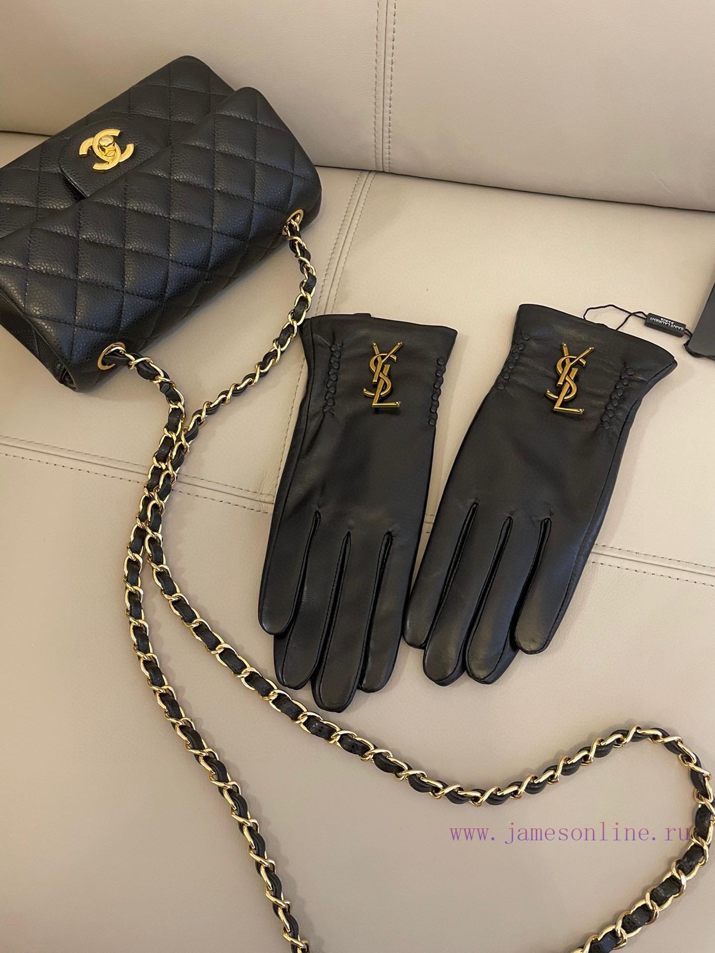 Ysl's popular women's genuine leather gloves have arrived, featuring a simple and elegant shqryplhk1 - Image 3