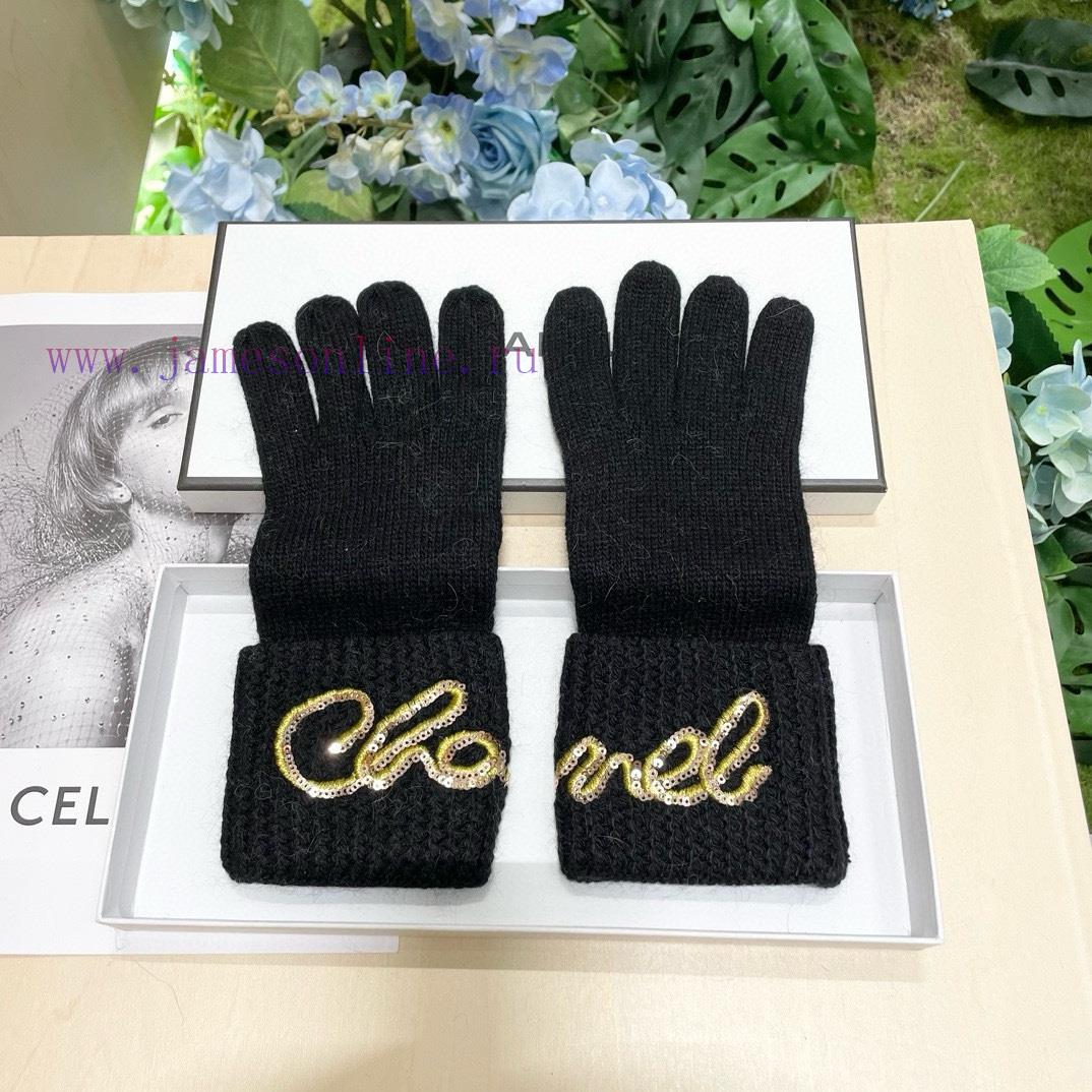 Top selling CHANEL autumn/winter wool knitted gloves with matching packaging 🧤 The solid colb6d0vc4u - Image 3