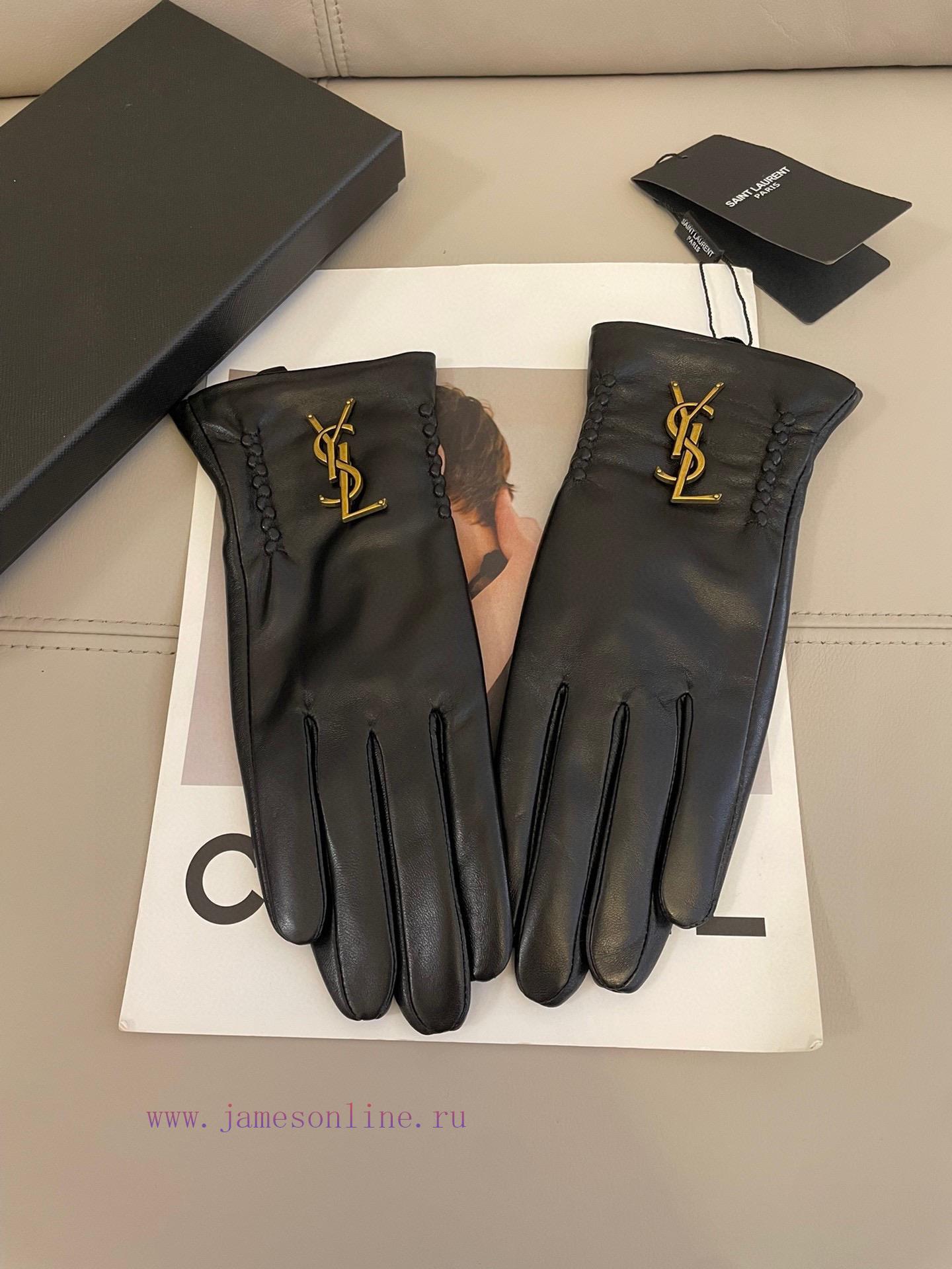 Ysl's popular women's genuine leather gloves have arrived, featuring a simple and elegant shqryplhk1 - Image 4