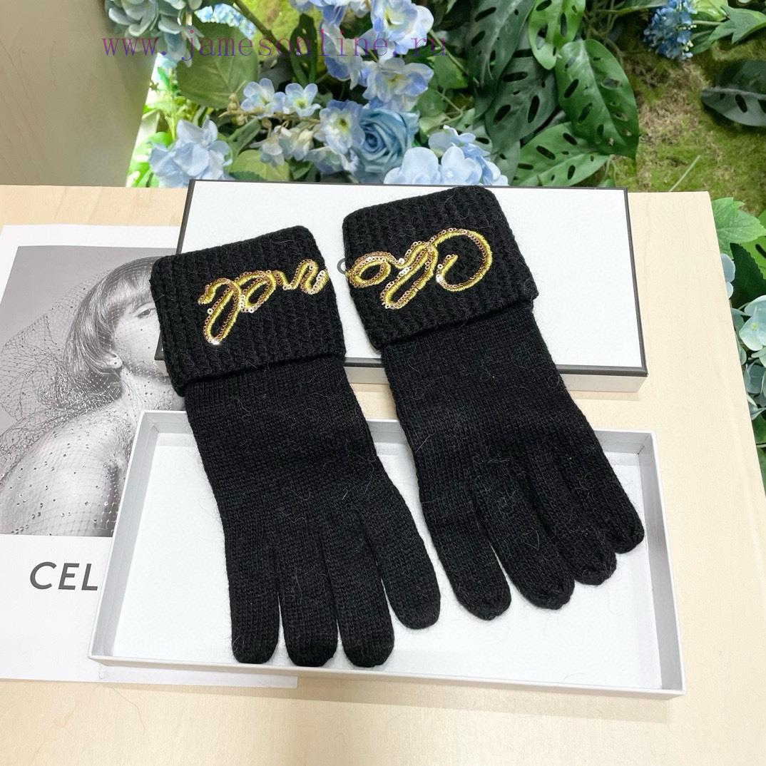 Top selling CHANEL autumn/winter wool knitted gloves with matching packaging 🧤 The solid colb6d0vc4u - Image 4