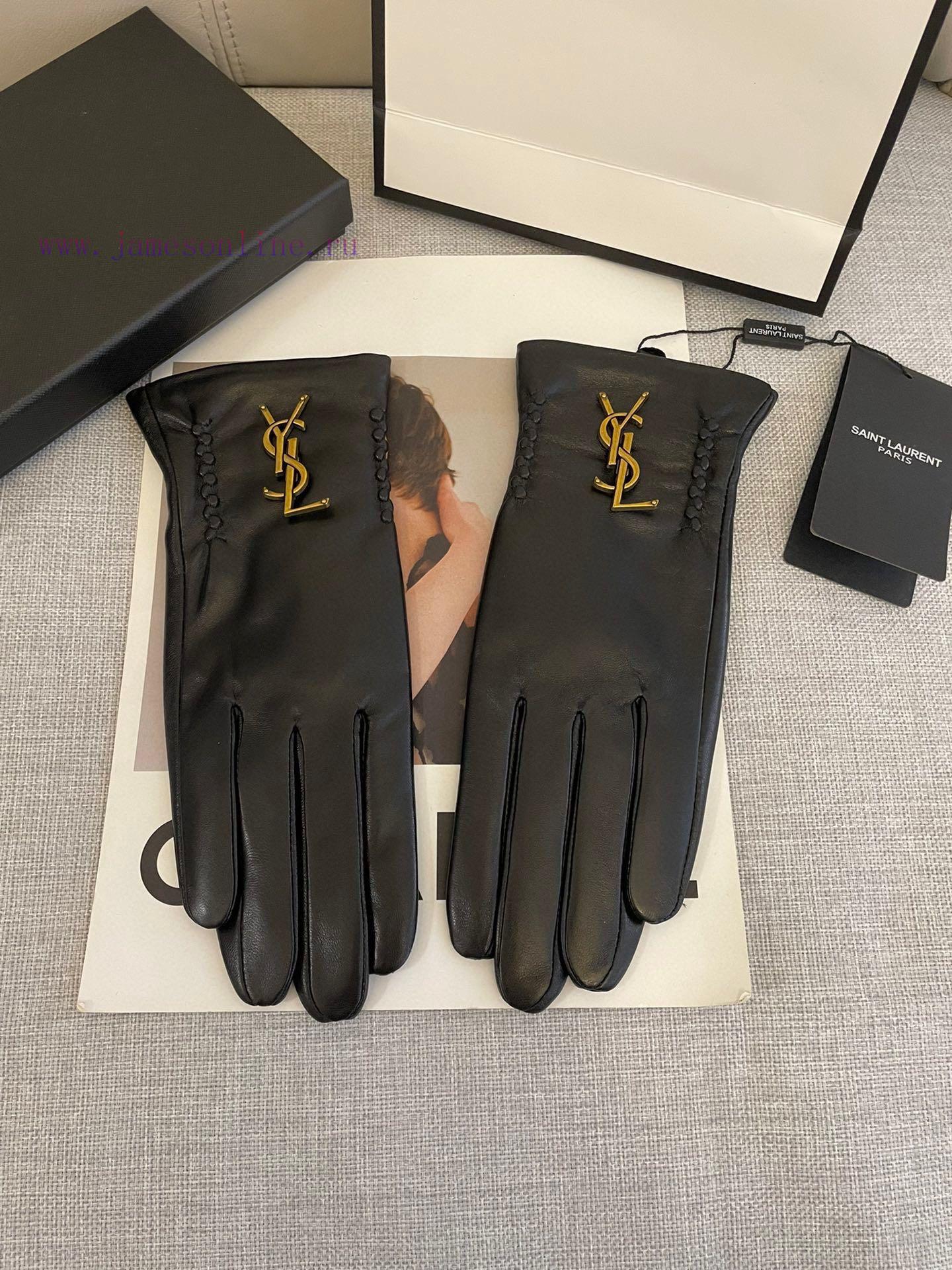 Ysl's popular women's genuine leather gloves have arrived, featuring a simple and elegant shqryplhk1 - Image 5