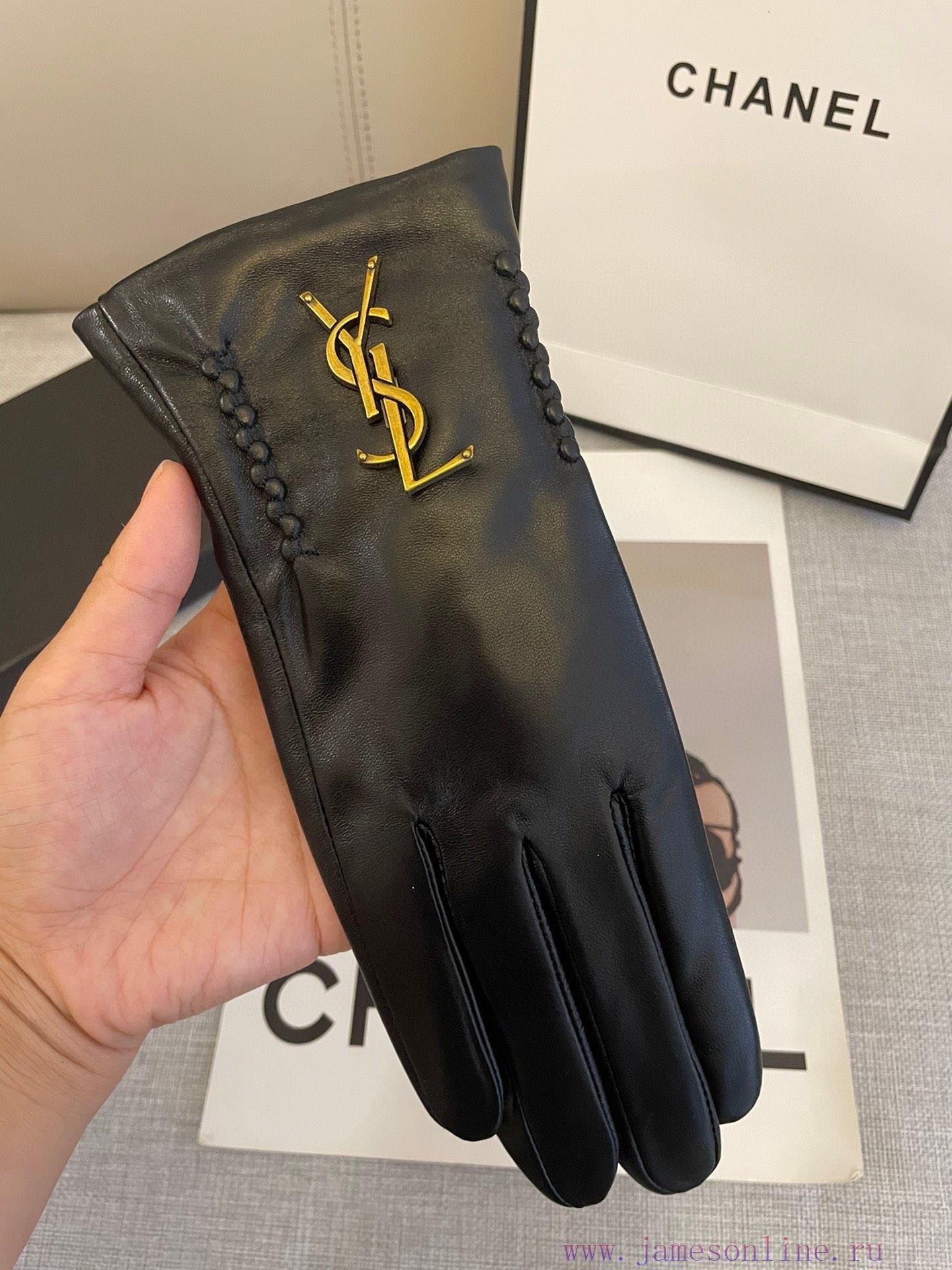 Ysl's popular women's genuine leather gloves have arrived, featuring a simple and elegant shqryplhk1 - Image 7