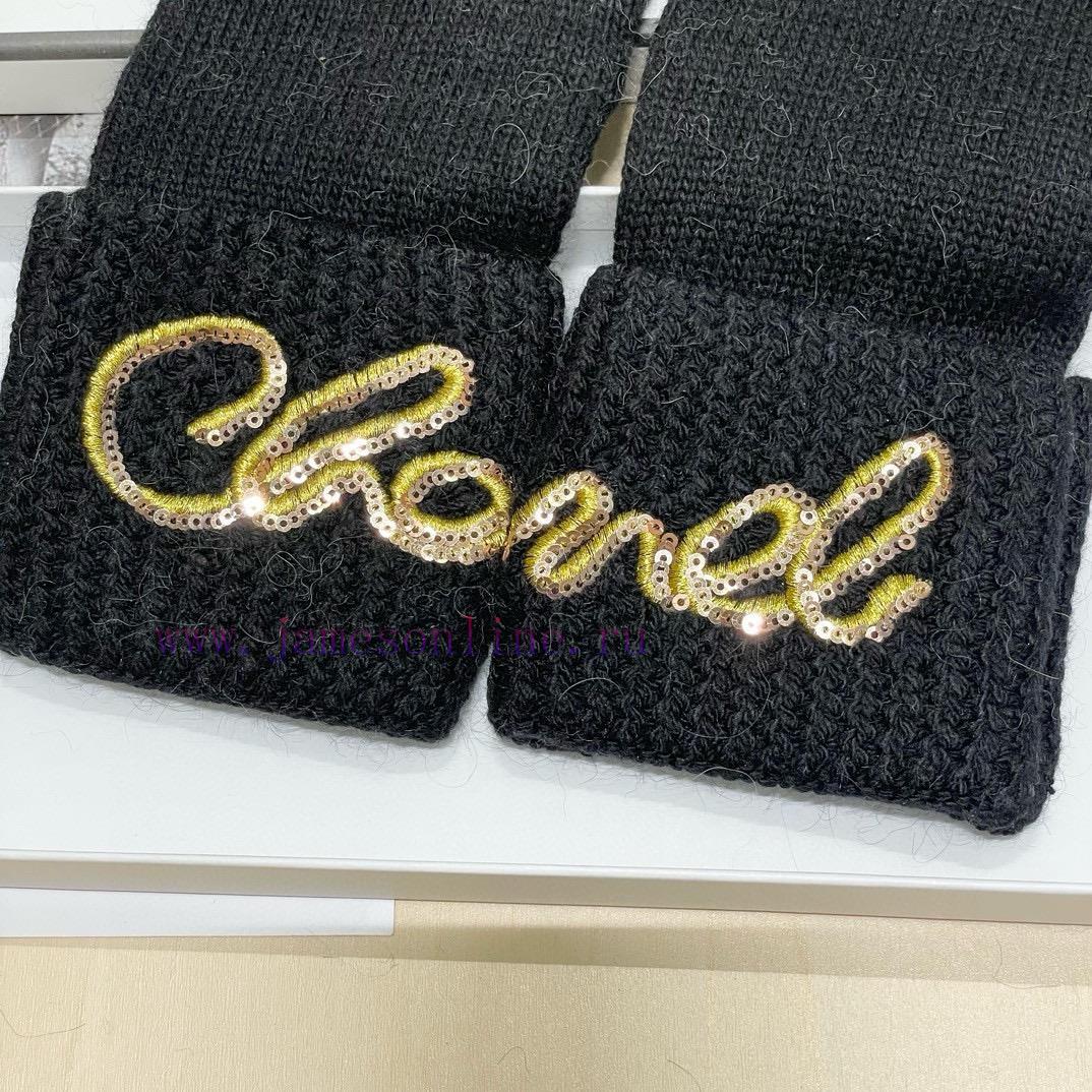 Top selling CHANEL autumn/winter wool knitted gloves with matching packaging 🧤 The solid colb6d0vc4u - Image 9