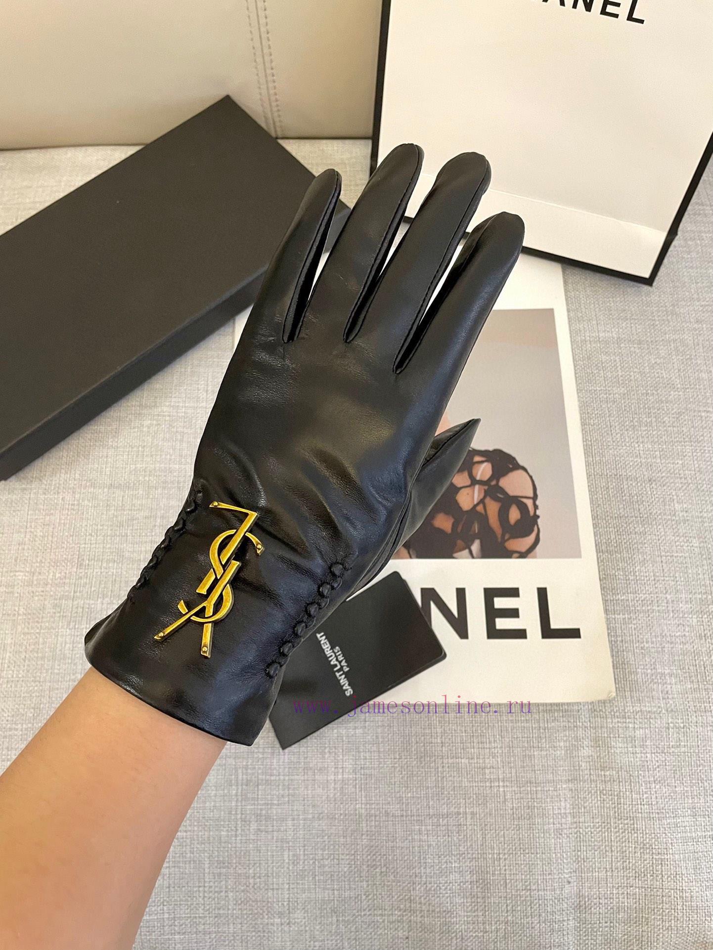Ysl's popular women's genuine leather gloves have arrived, featuring a simple and elegant shqryplhk1 - Image 9
