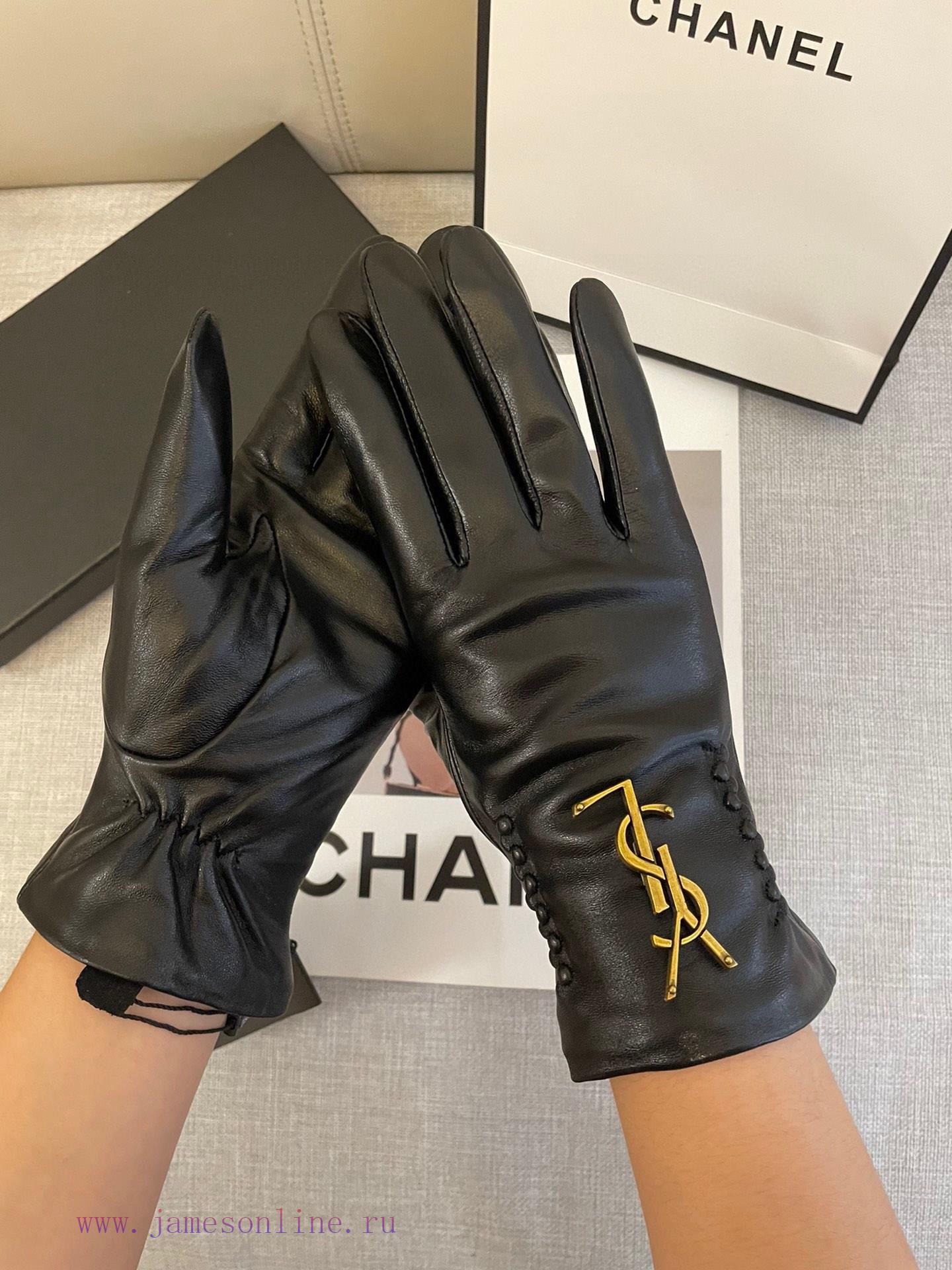 Ysl's popular women's genuine leather gloves have arrived, featuring a simple and elegant shqryplhk1 - Image 10